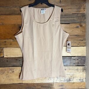 Insta Slim Mens Compression Crew-Neck Slimming Shapewear Body Shaper XL Nude NWT